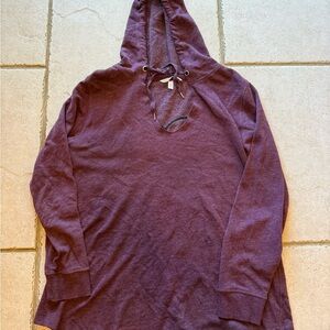 Victoria's Secret Plum Knit Sweater with hood
